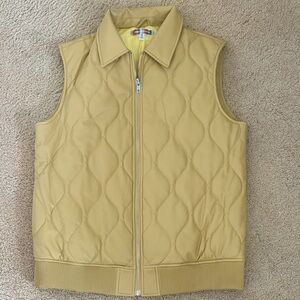 Urban Outfitters Quilted Gold Vest